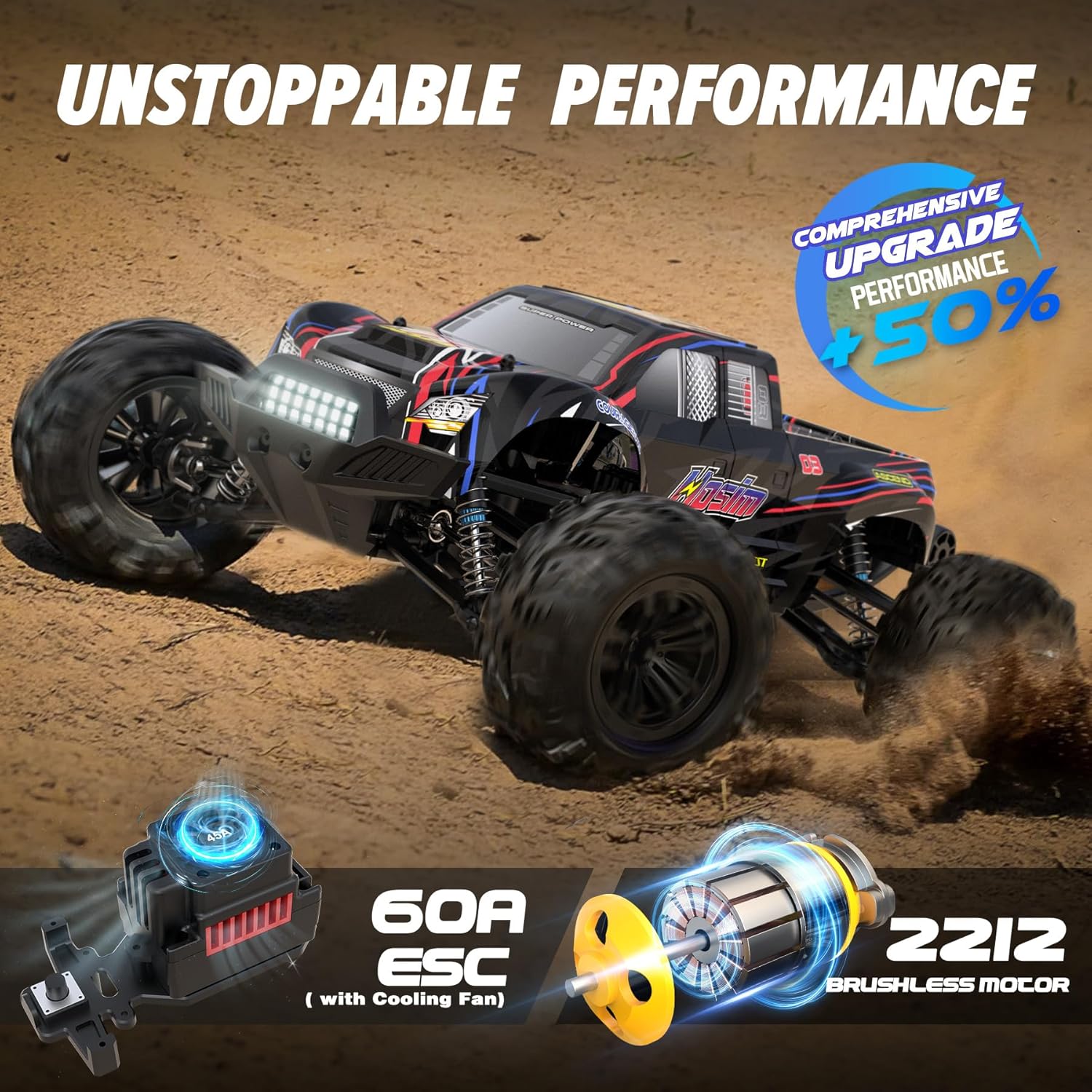 Brushless 1:10 RC Monster Truc - Rc Hobby Grade Monster Truck review and price